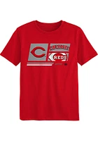 Cincinnati Reds Boys Red Multi Hitter Short Sleeve T-Shirt