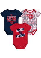 Dayton Flyers Baby Red Sunday Commics 3PK SS One Piece