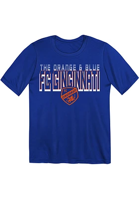 FC Cincinnati Boys Blue Fade To Black Short Sleeve T-Shirt