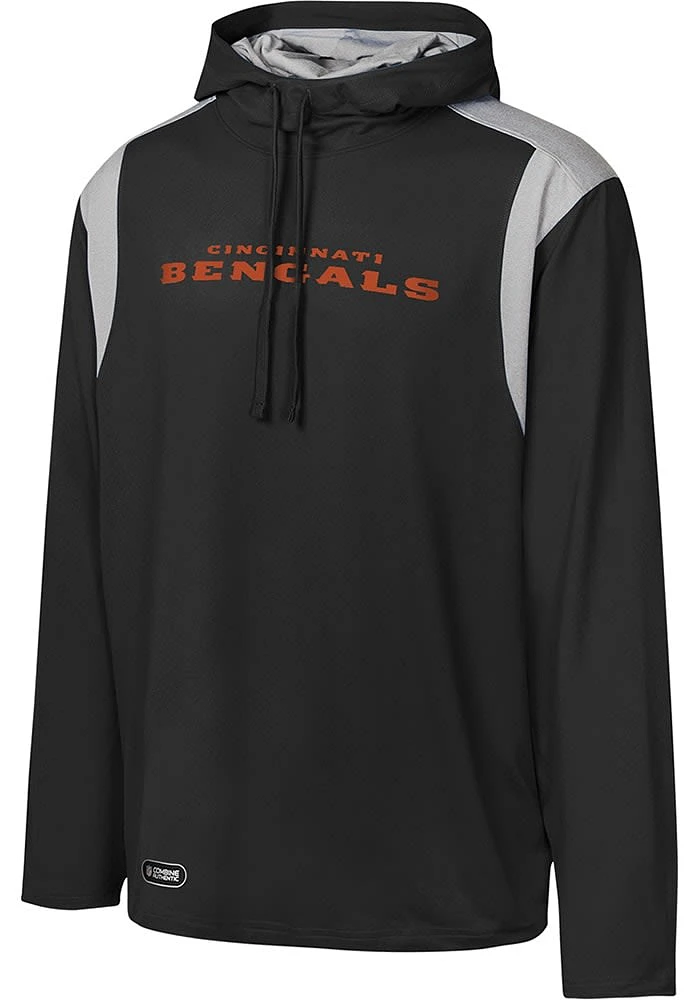 Cincinnati Bengals Mens Black Long Sweep Hood