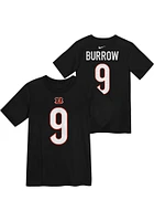 Joe Burrow  Cincinnati Bengals Boys Black Nike Fuse NN Short Sleeve T-Shirt