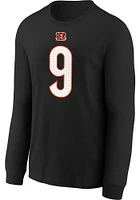 Joe Burrow Cincinnati Bengals Youth Black Nike Fuse NN Player Tee