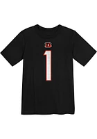 Ja'Marr Chase  Cincinnati Bengals Boys Black Nike Fuse NN Short Sleeve T-Shirt