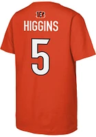 Tee Higgins Cincinnati Bengals Youth Orange Mainliner NN Player