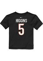 Tee Higgins Cincinnati Bengals Toddler Black Nike Fuse NN Short Sleeve Player T Shirt