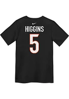 Tee Higgins  Cincinnati Bengals Boys Black Nike Fuse NN Short Sleeve T-Shirt