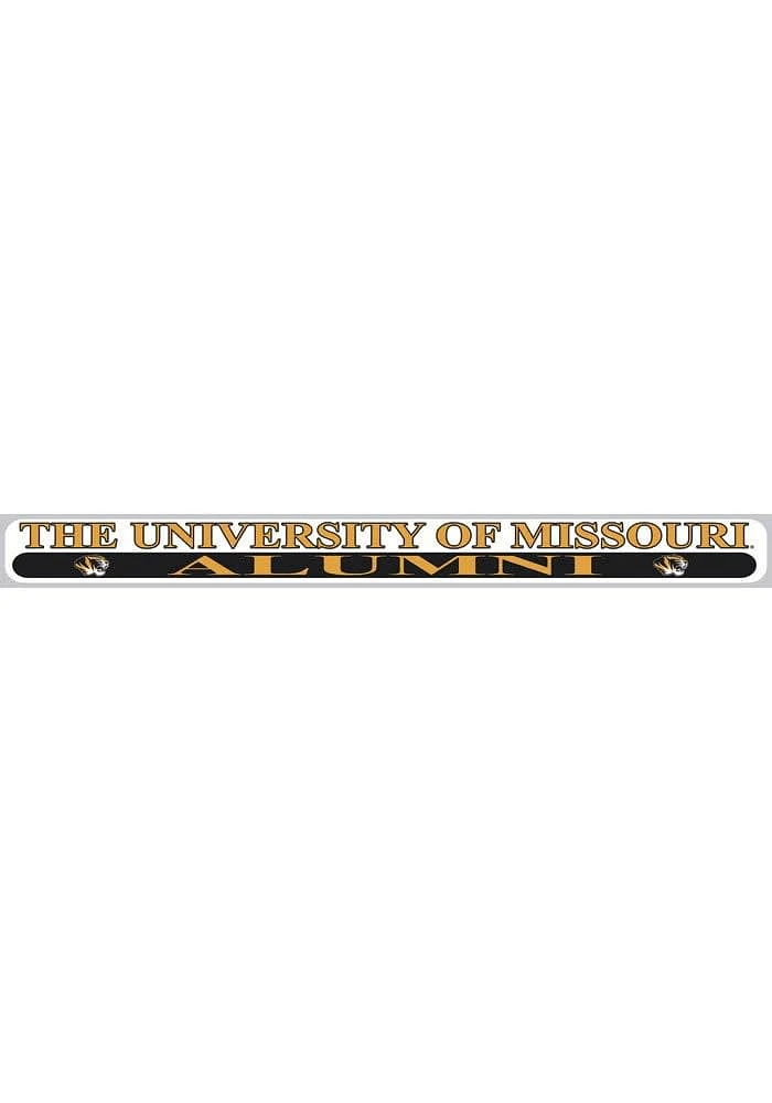Missouri Tigers 2x19 Gold Alumni Auto Strip - Black