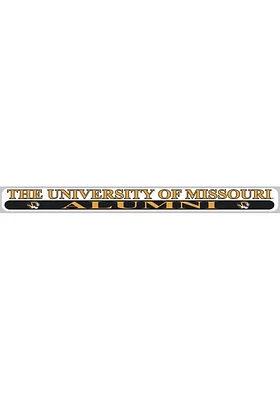 Missouri Tigers 2x19 Gold Alumni Auto Strip - Black