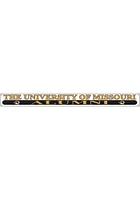 Missouri Tigers 2x19 Gold Alumni Auto Strip - Black