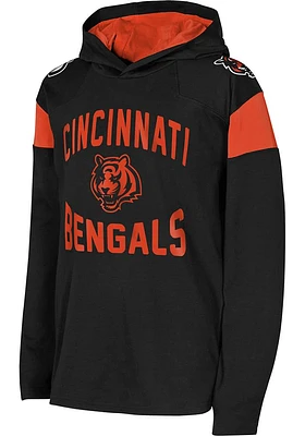 Cincinnati Bengals Youth Black The Champ Is Here Lightweight Long Sleeve Hoodie