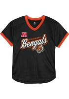 Cincinnati Bengals Boys Black Fashion Jersey Short Sleeve Tee