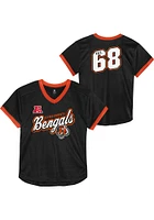 Cincinnati Bengals Boys Black Fashion Jersey Short Sleeve Tee