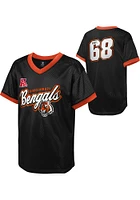 Cincinnati Bengals Youth Black Fashion Jersey Short Sleeve T-Shirt