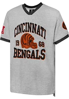 Cincinnati Bengals Youth Grey All Pro Short Sleeve Fashion T-Shirt