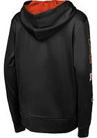 Cincinnati Bengals Boys Black Training Camp Long Sleeve Full Zip Hooded Sweatshirt