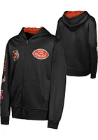 Cincinnati Bengals Boys Black Training Camp Long Sleeve Full Zip Hooded Sweatshirt