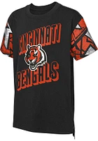 Cincinnati Bengals Youth Black Game Changer Short Sleeve Fashion T-Shirt