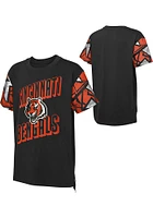 Cincinnati Bengals Youth Black Game Changer Short Sleeve Fashion T-Shirt