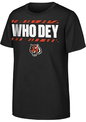 Cincinnati Bengals Youth Black Team Spirit Short Sleeve T-Shirt