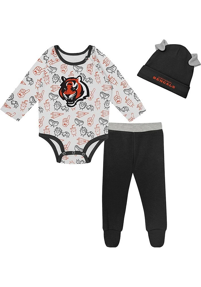 Cincinnati Bengals Infant Black Little Champ Set Top and Bottom