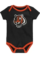 Cincinnati Bengals Baby Black #1 Draft Milestone Blanket One Piece