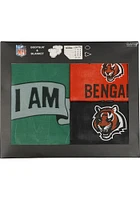 Cincinnati Bengals Baby Black #1 Draft Milestone Blanket One Piece