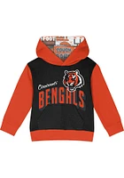 Cincinnati Bengals Toddler Black Coin Toss Hood Set Top and Bottom