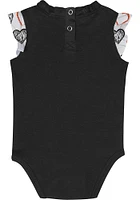 Cincinnati Bengals Baby Black Happy Hearts Set One Piece