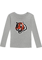 Cincinnati Bengals Kids Grey Primay Logo LS Loungewear PJ Set