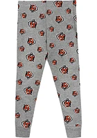 Cincinnati Bengals Kids Grey Primay Logo LS Loungewear PJ Set