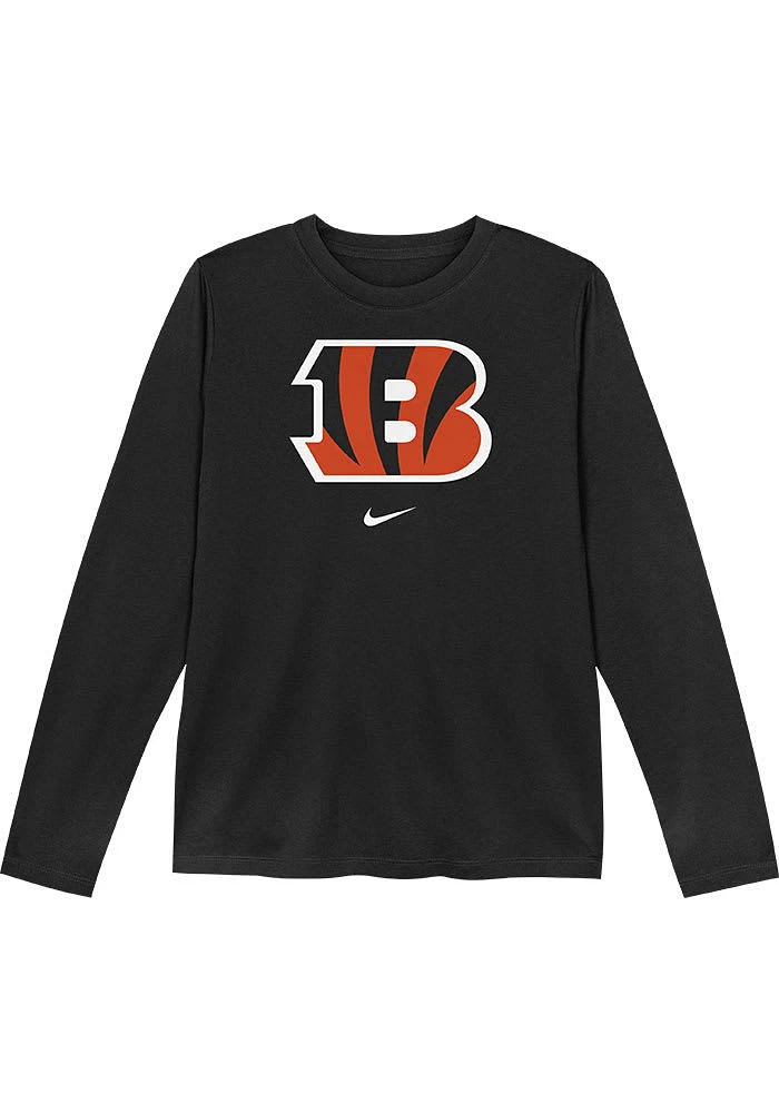 Nike Cincinnati Bengals Toddler Black Primary Logo Long Sleeve T-Shirt