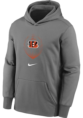 Nike Cincinnati Bengals Youth Grey Legend Icon Long Sleeve Hoodie