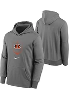 Nike Cincinnati Bengals Youth Grey Legend Icon Long Sleeve Hoodie