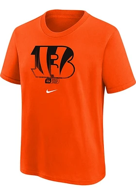 Nike Cincinnati Bengals Youth Orange Faded Essential Short Sleeve T-Shirt