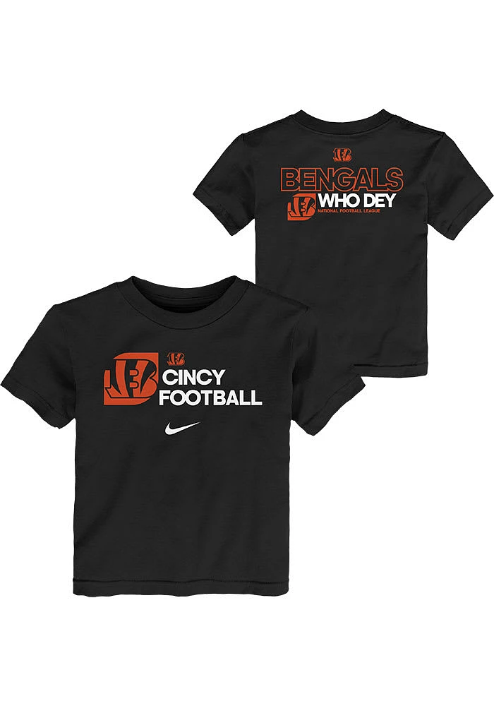 Nike Cincinnati Bengals Toddler Black NFL Essential Short Sleeve T-Shirt