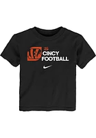 Nike Cincinnati Bengals Toddler Black NFL Essential Short Sleeve T-Shirt