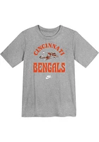 Nike Cincinnati Bengals Boys Grey Retro Groove Short Sleeve T-Shirt