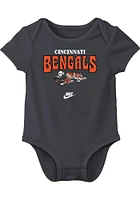 Nike Cincinnati Bengals Baby Black Retro Logo One Piece