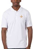 Antigua Houston Astros Mens Legacy Pique Short Sleeve Polo