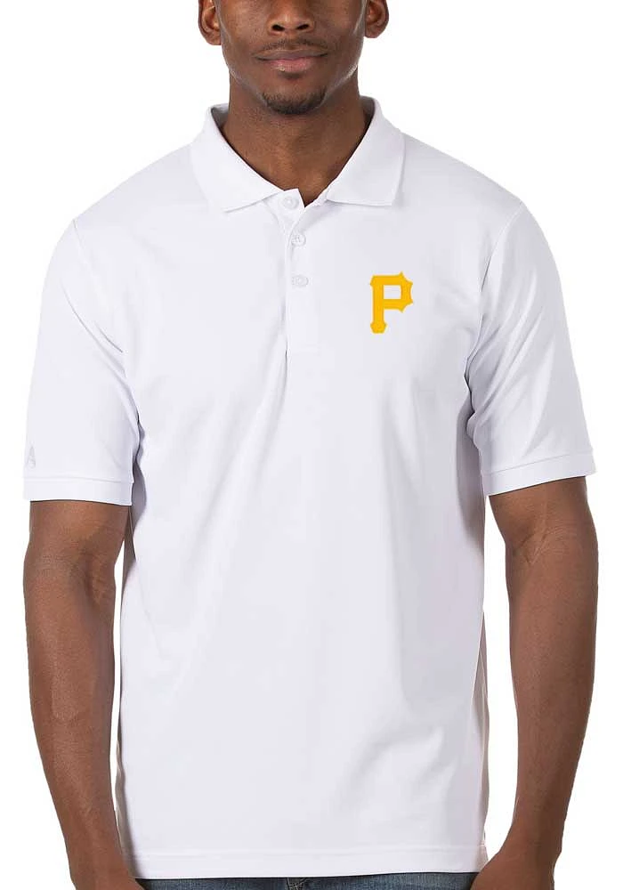 Antigua Pittsburgh Pirates Mens Legacy Pique Short Sleeve Polo