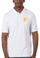 Antigua Pittsburgh Pirates Mens Legacy Pique Short Sleeve Polo