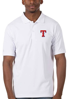 Antigua Texas Rangers Mens Legacy Pique Short Sleeve Polo