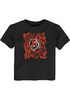 Cincinnati Bengals Toddler Black Slash Short Sleeve T-Shirt