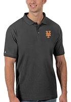 Antigua New York Mets Mens Legacy Pique Short Sleeve Polo
