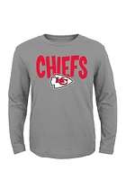 Kansas City Chiefs Boys Grey Tornado Long Sleeve T-Shirt