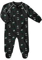 Dallas Stars Baby Black All Over Loungewear One Piece Pajamas