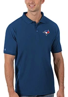 Antigua Toronto Blue Jays Mens Legacy Pique Short Sleeve Polo