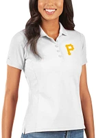 Antigua Pittsburgh Pirates Womens Legacy Pique Short Sleeve Polo Shirt