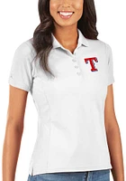 Antigua Texas Rangers Womens Legacy Pique Short Sleeve Polo Shirt
