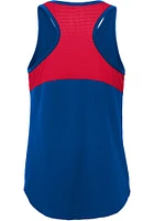 Chicago Cubs Girls Blue Stadium Graphic Short Sleeve Tank Top